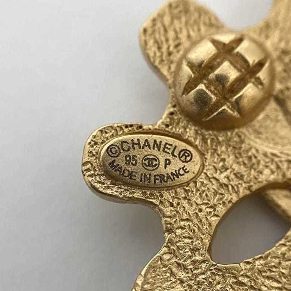 CHANEL Gold Logo Earrings - Picture 7 of 11